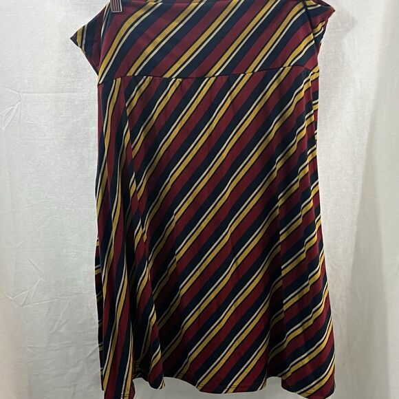Lularoe Skirt 3XL Fun Fall Colors Hidden Pockets - Picture 3 of 4